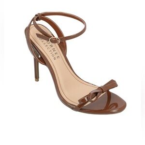 Journee Collection Brown Stiletto Heels with Ankle Strap